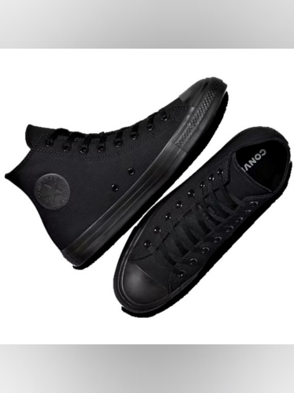 Converse Chuck Taylor All Star High Top Black Monochrome High Top Black Sneakers